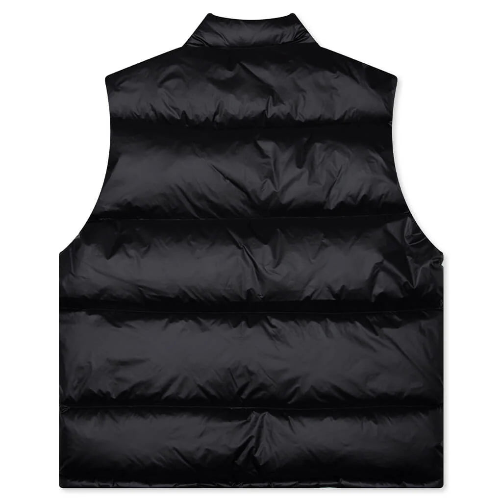 Micro Ripstop Down Vest Black