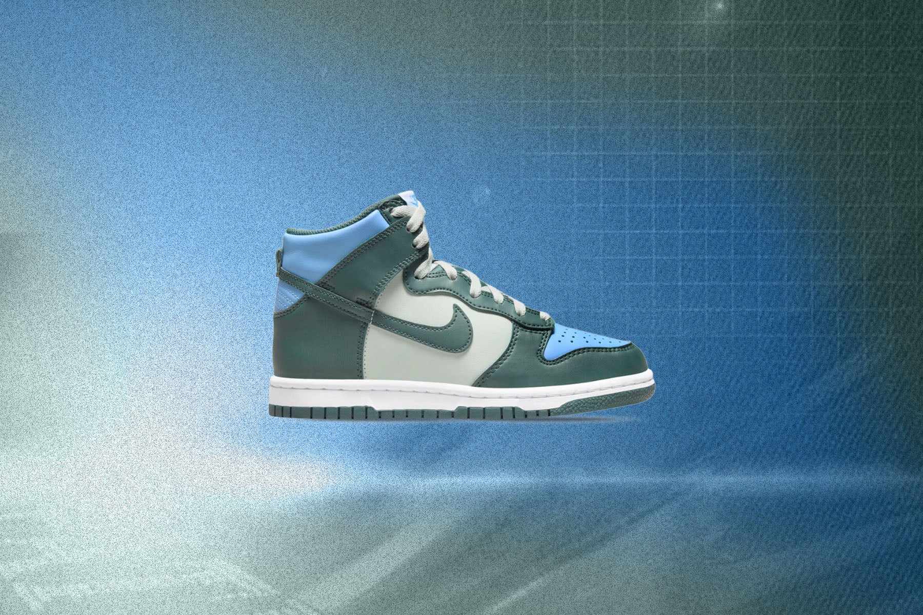 Dunk High GS Deep Jungle University Gold Light Silver