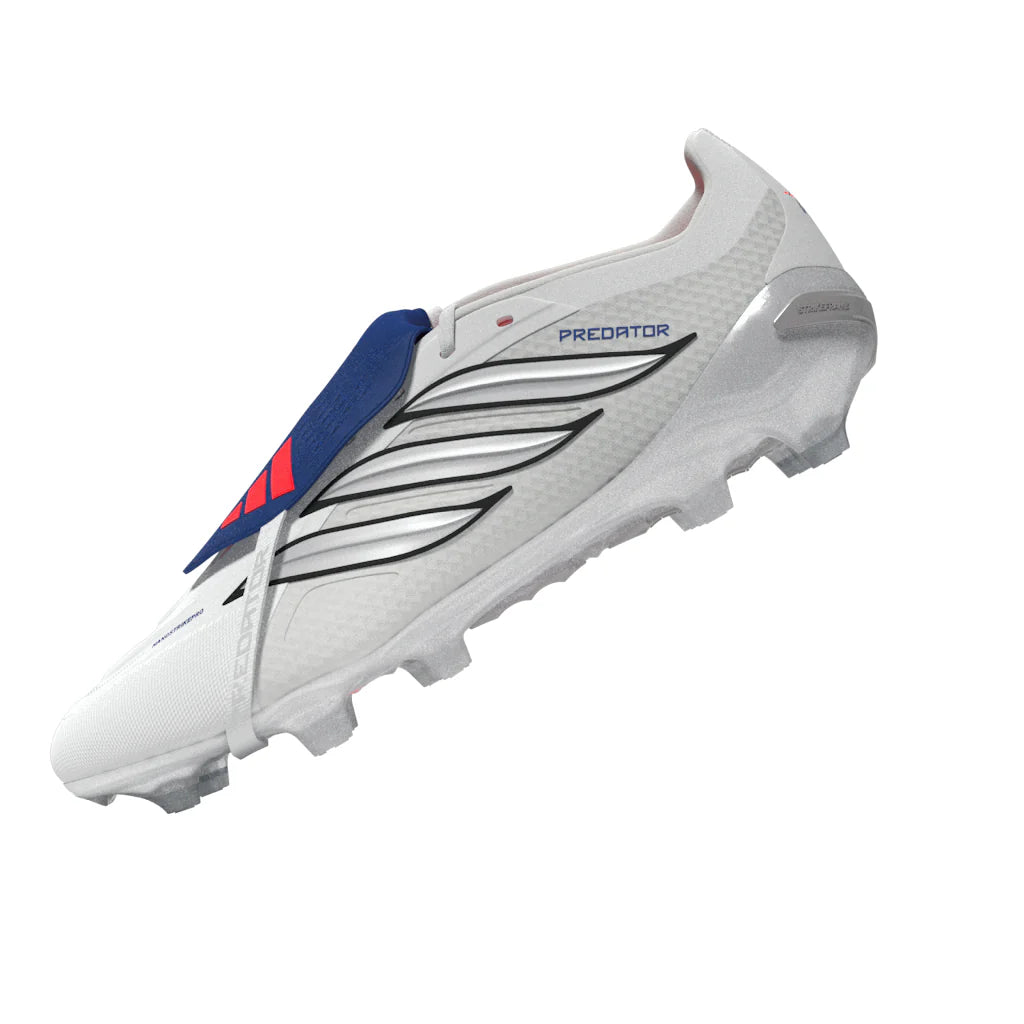 adidas Predator Pro Fold Over Tongue FG Firm Ground Mens Soccer Cleats White Zero Metallic Blue