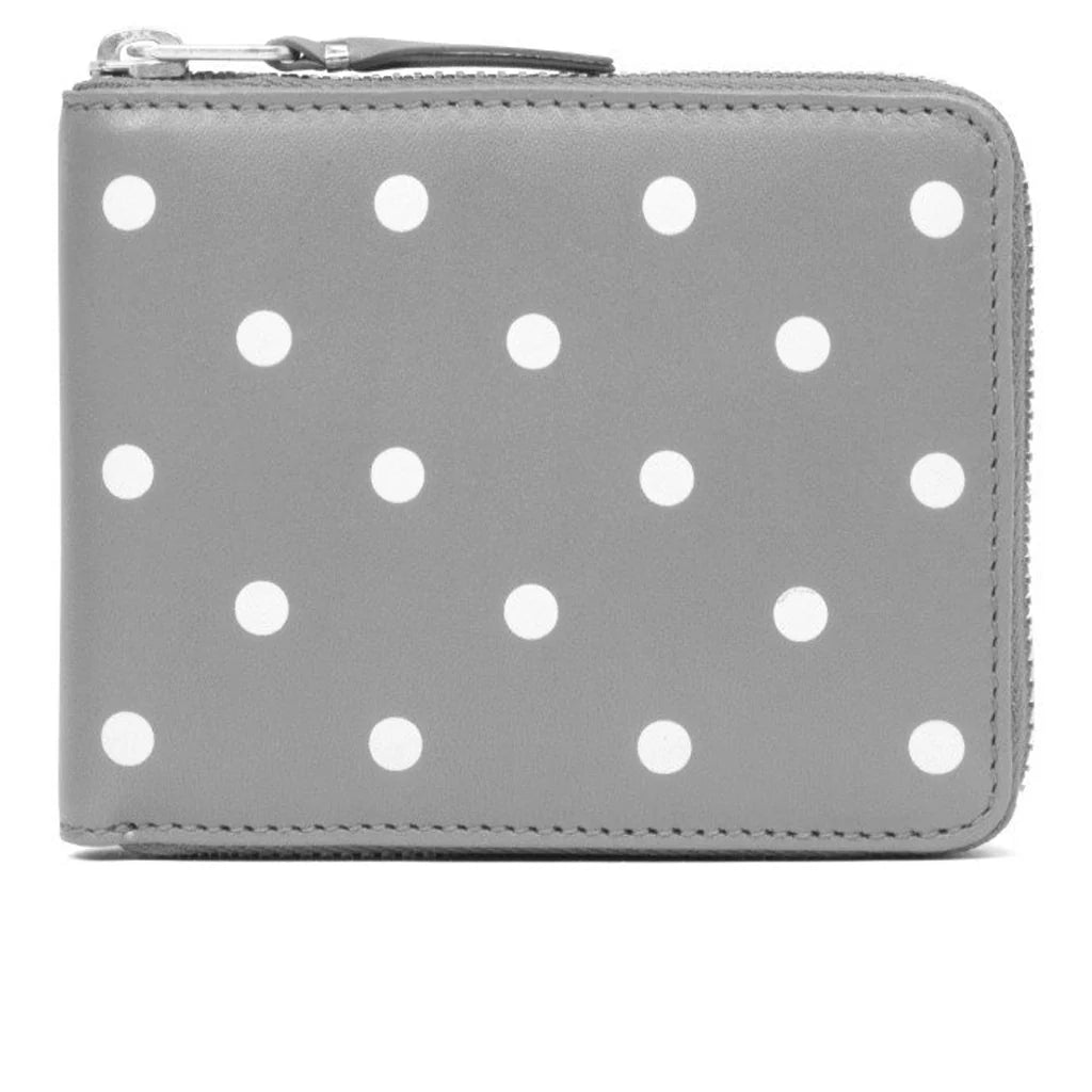 Comme des Garcons Polka Dots Wallet Grey