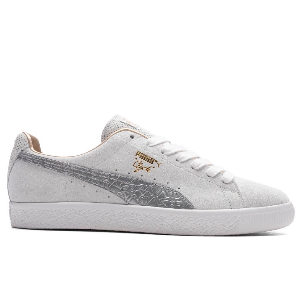 Puma x Sorayama Clyde MIJ Feather Grey Silver