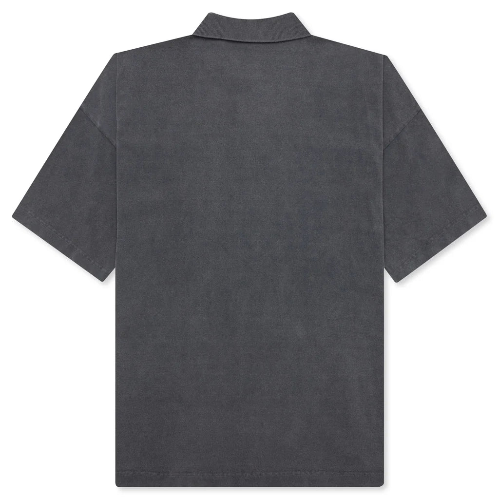 Anchor S S Polo Shirt Charcoal