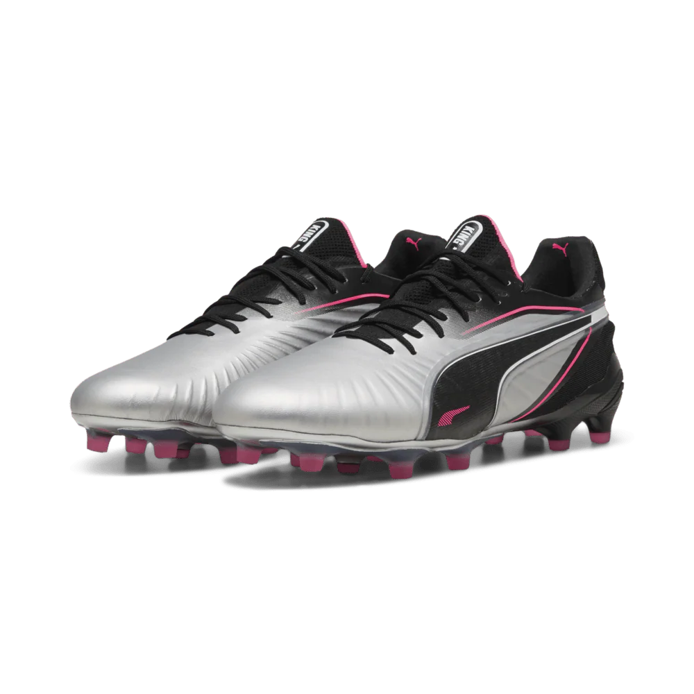 PUMA King Ultimate FG AG Firm Multi Ground Soccer Cleats Silver