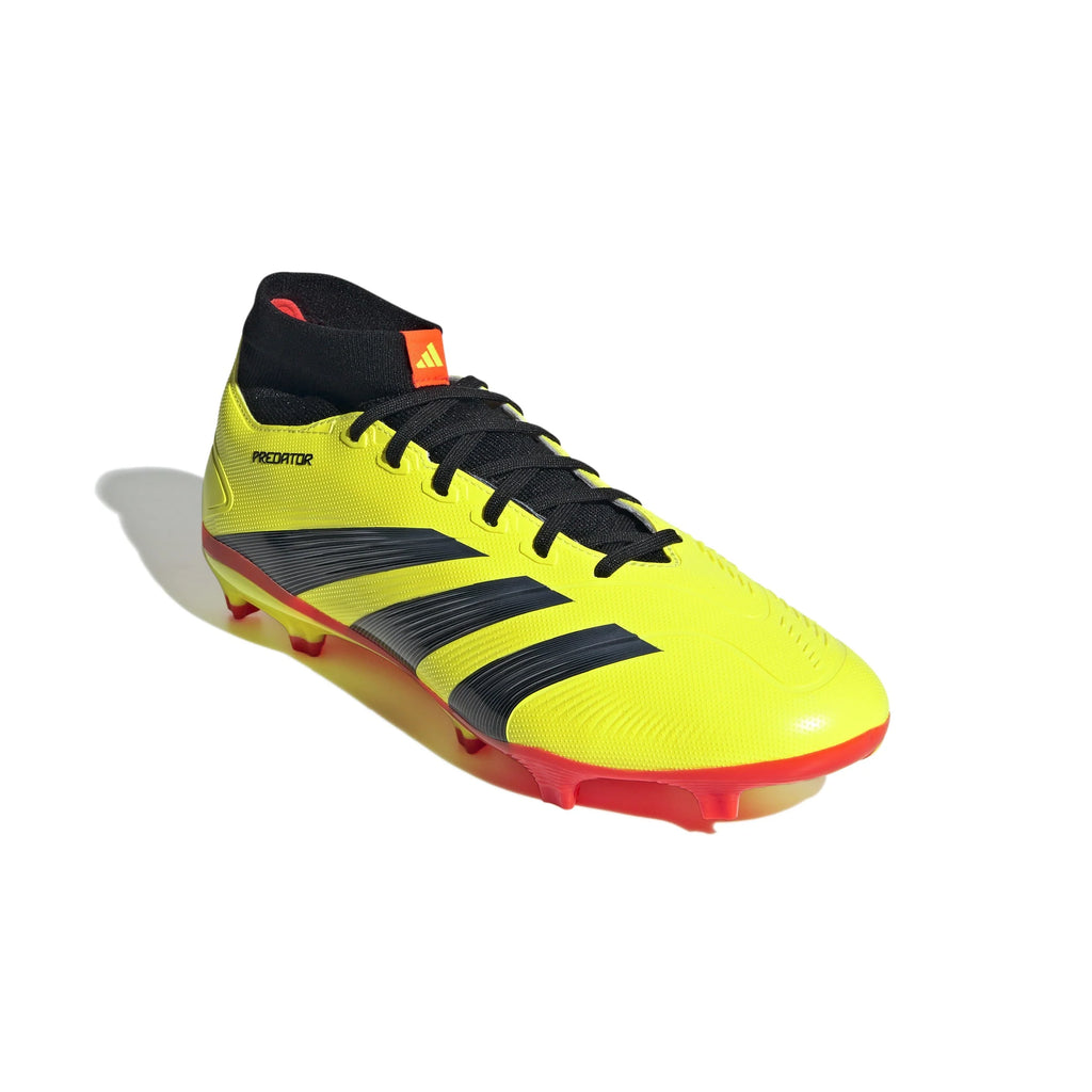 adidas Predator League Sock FG Firm Ground Soccer Cleats Team Solar Yellow Core Black