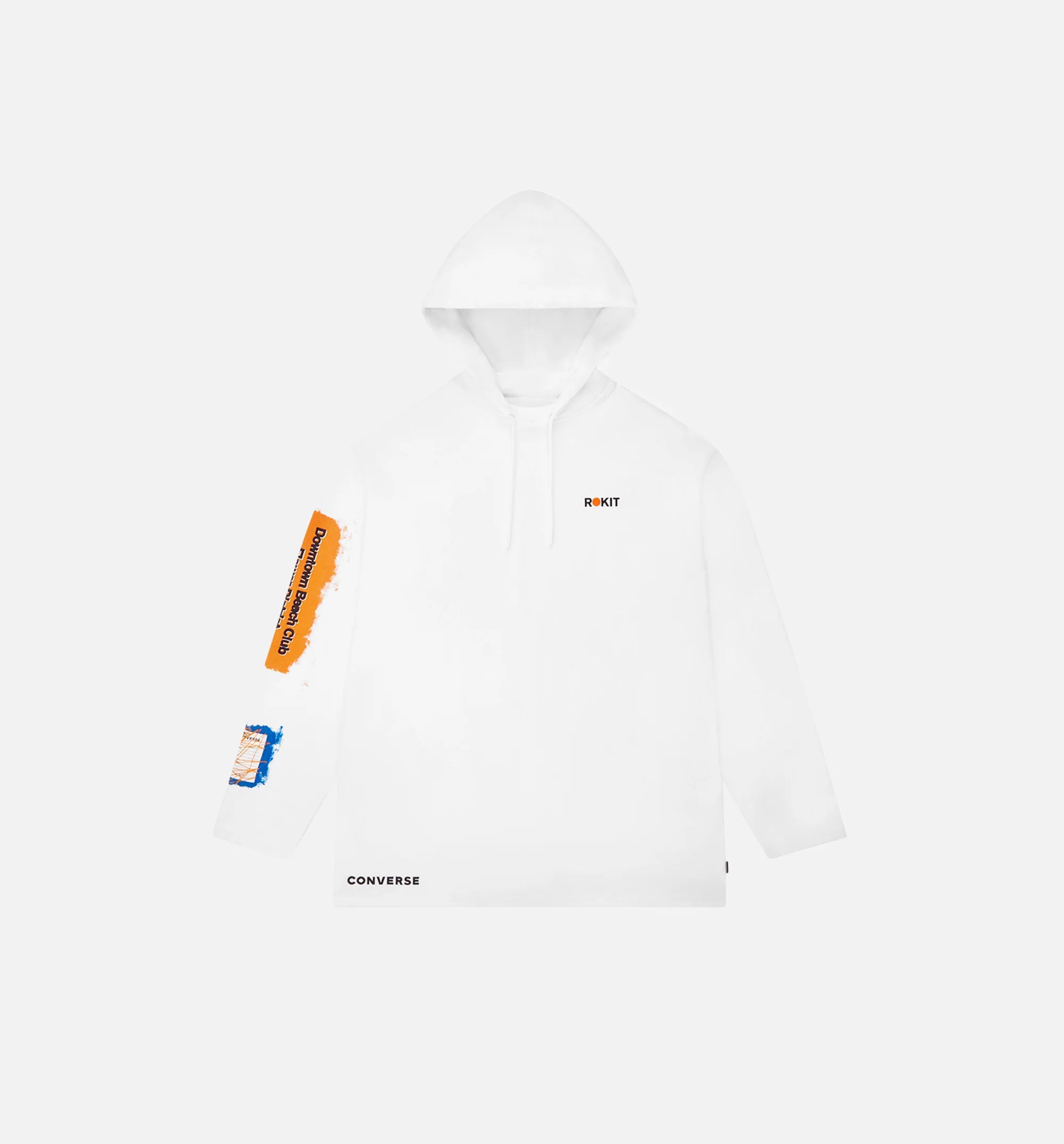 Mens T Shirt Hoodie White Blue Orange Black