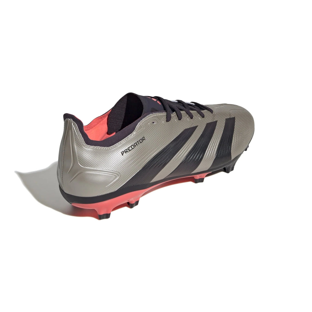 adidas Predator League FG Firm Ground Cleats Platinum Metallic Aurora Black Turbo