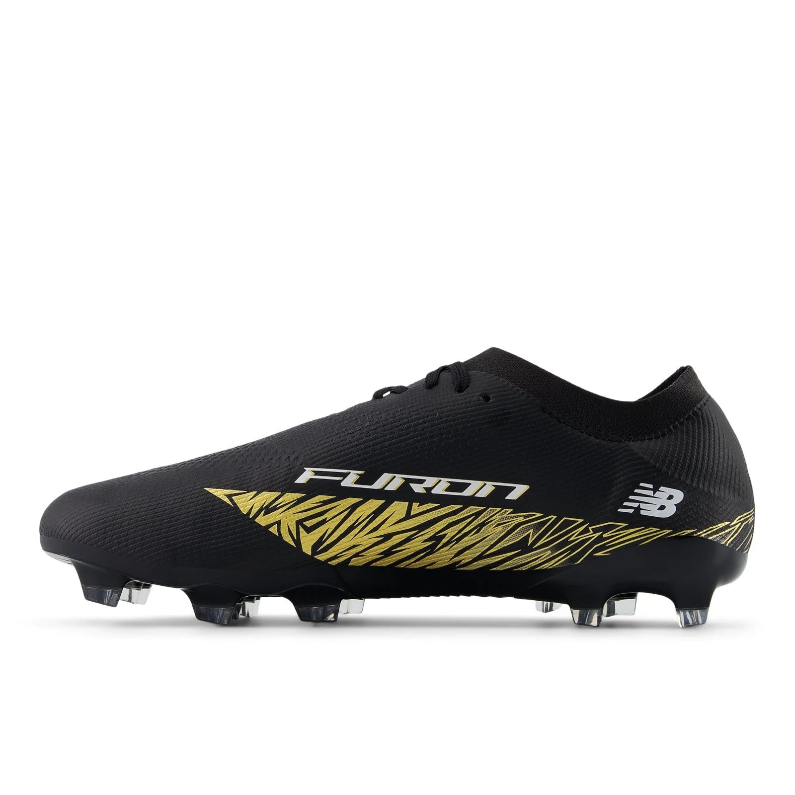 New Balance Furon V8 Elite FG Firm Ground Soccer Cleats Black Gold