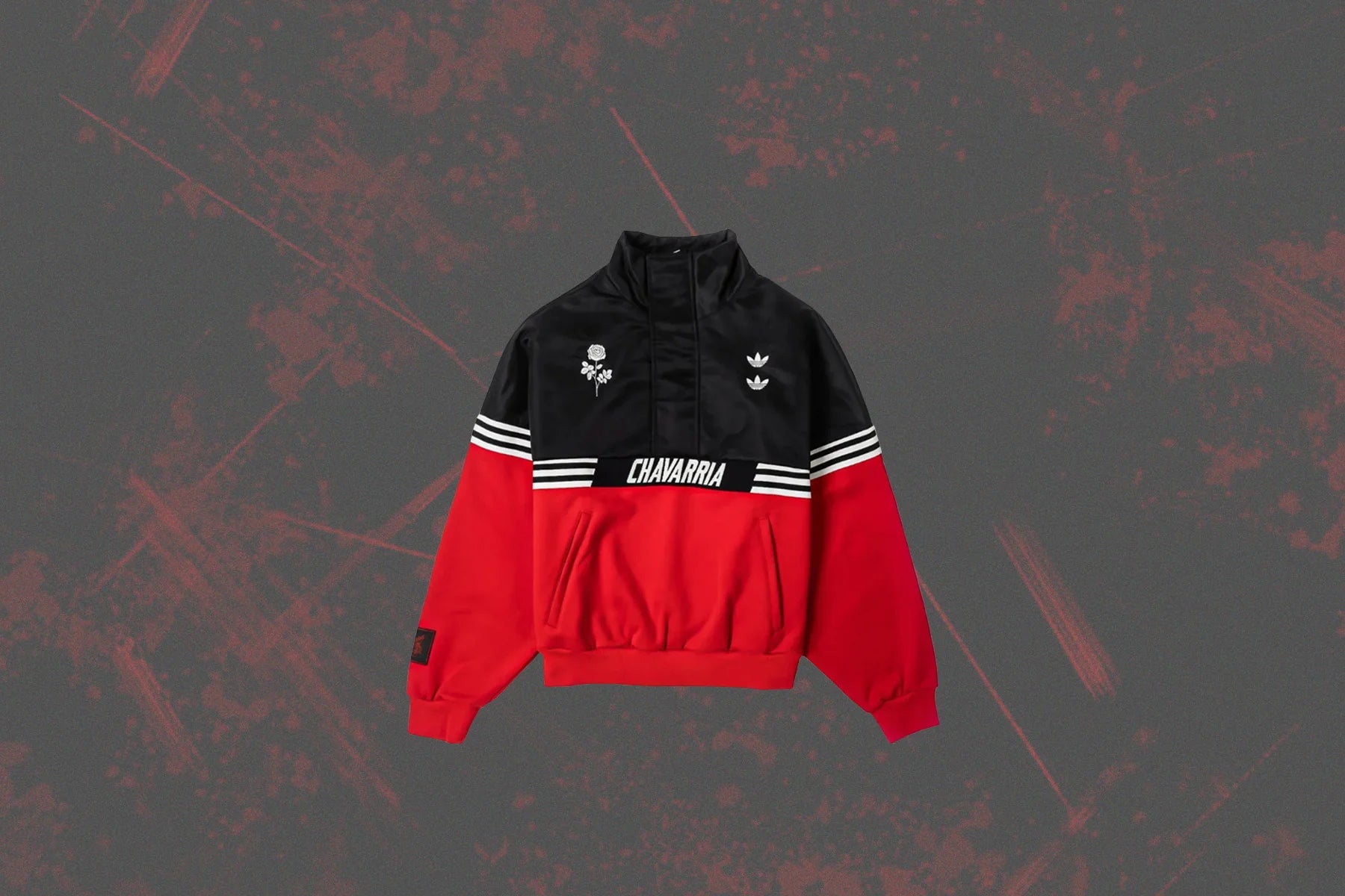 Adidas Originals x Willy Chavarria Half Zip Black Red
