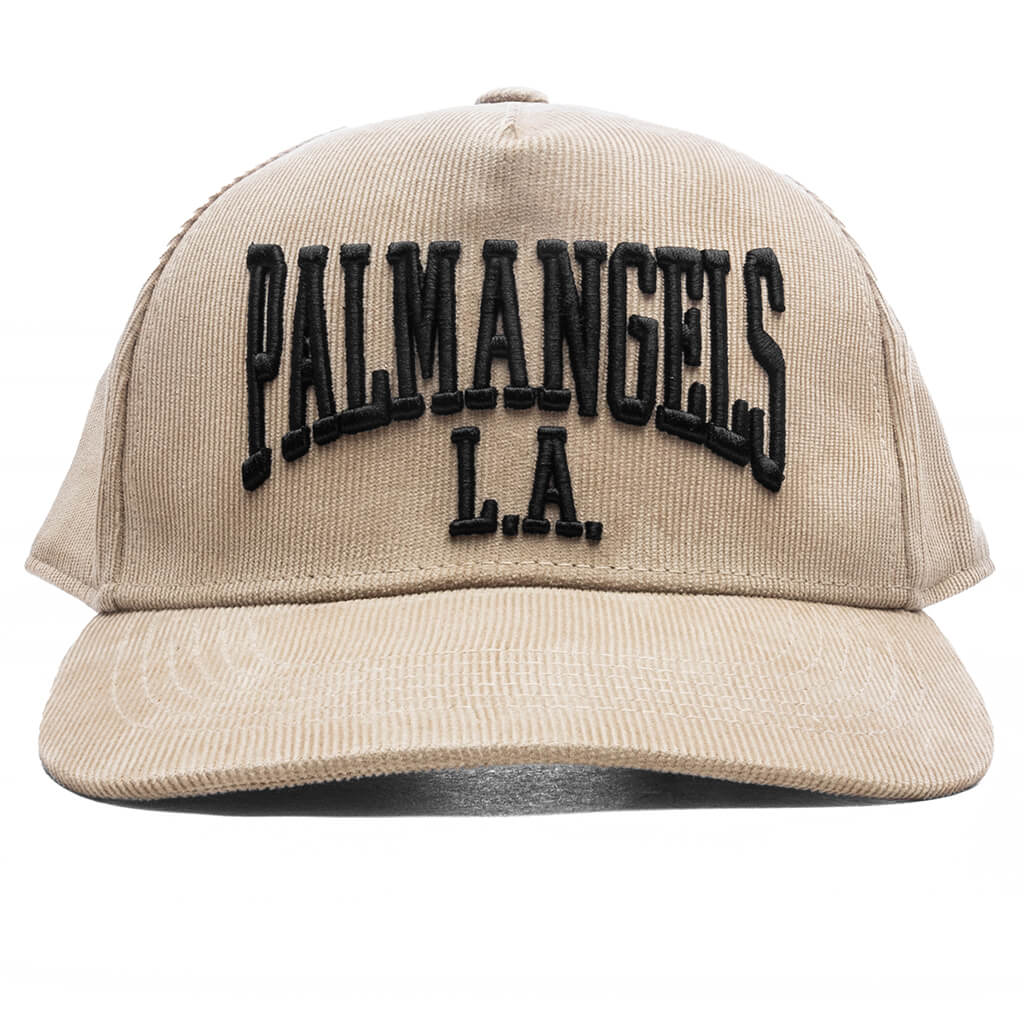 College Corduroy Cap Light Beige Black