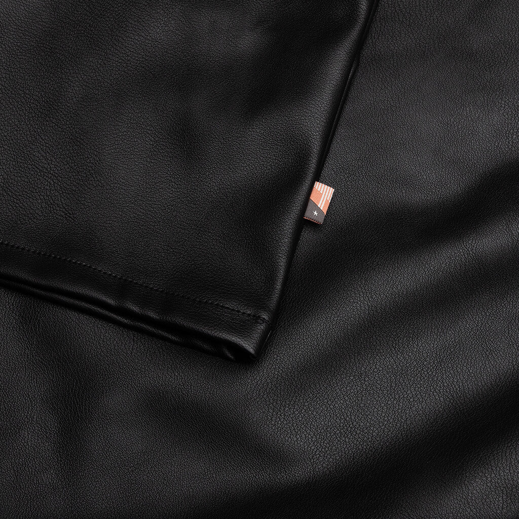 Vegan Leather Tank Black