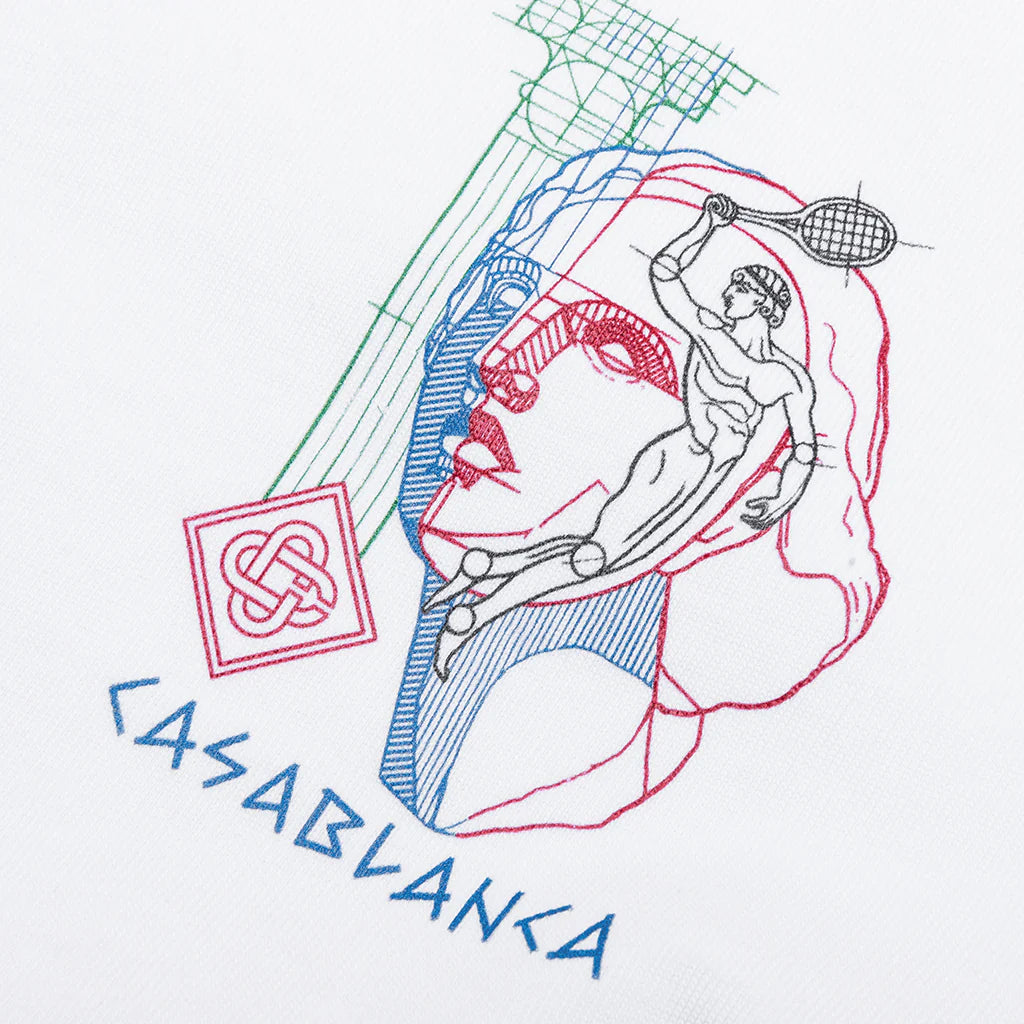 Drawing Lab Screen Printed T Shirt White
