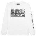 NBA All Star 23 L S Tee White