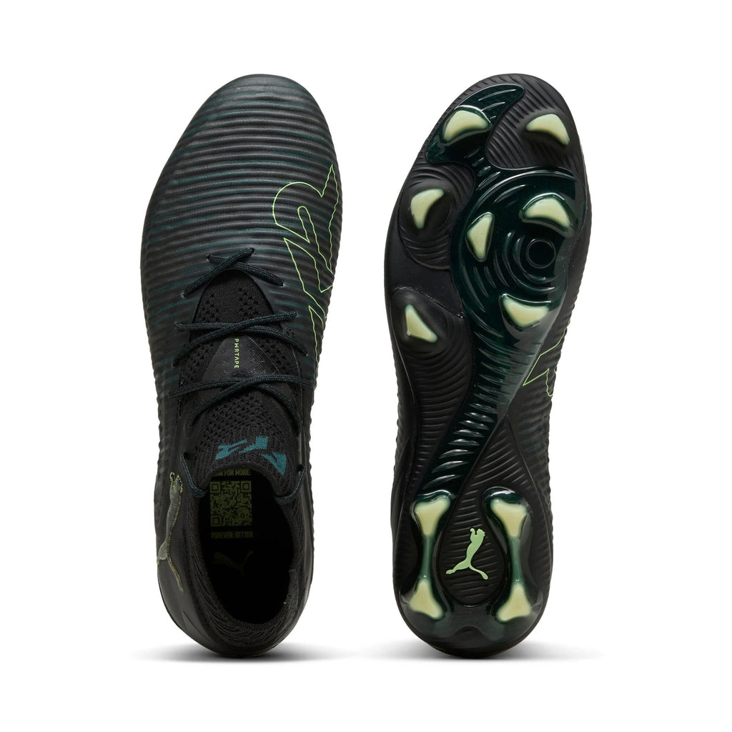 PUMA Future 8 Ultimate Firm Ground Soccer Cleats Black Green