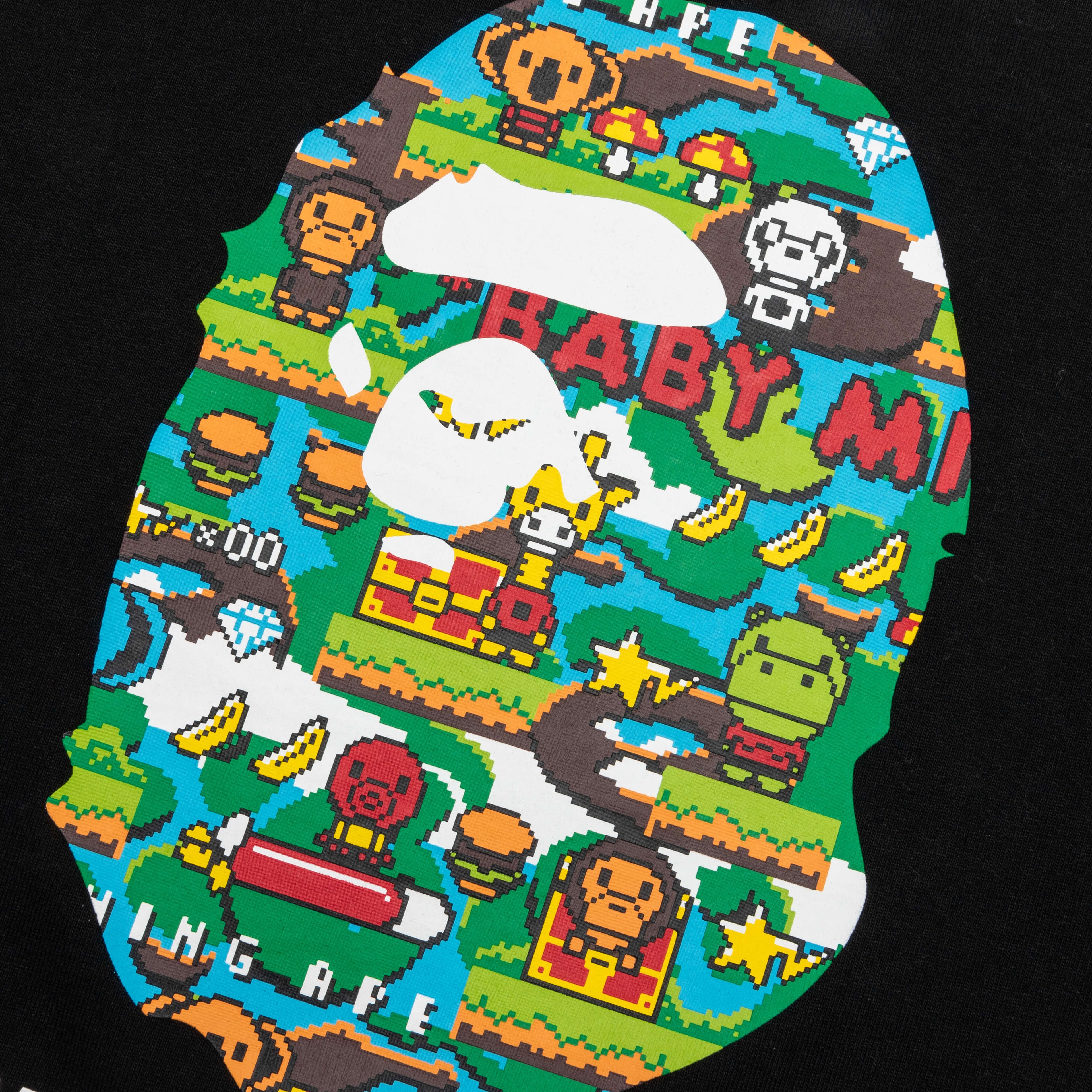 Kids Baby Milo Game By Bathing Ape Tee Black