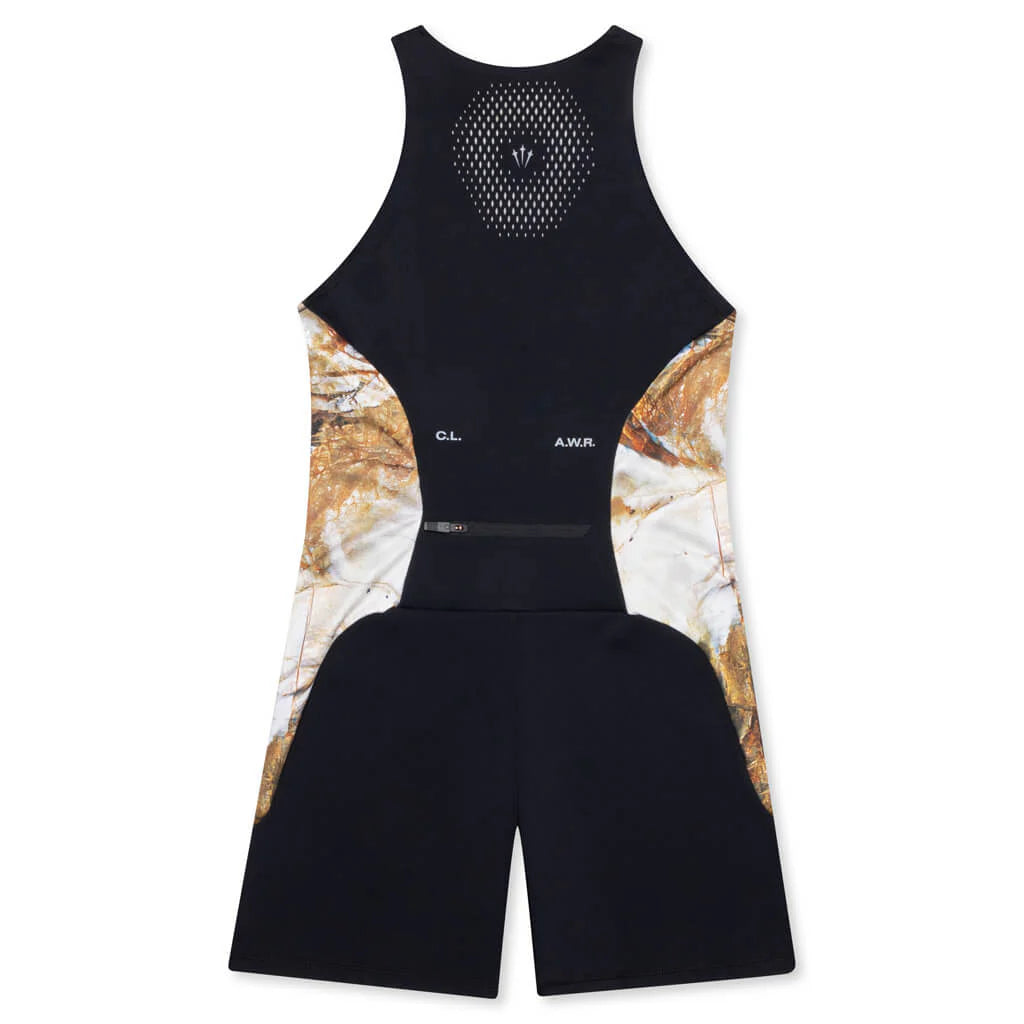 Womens NRG Nocta Run Unitard Black Baroque Brown