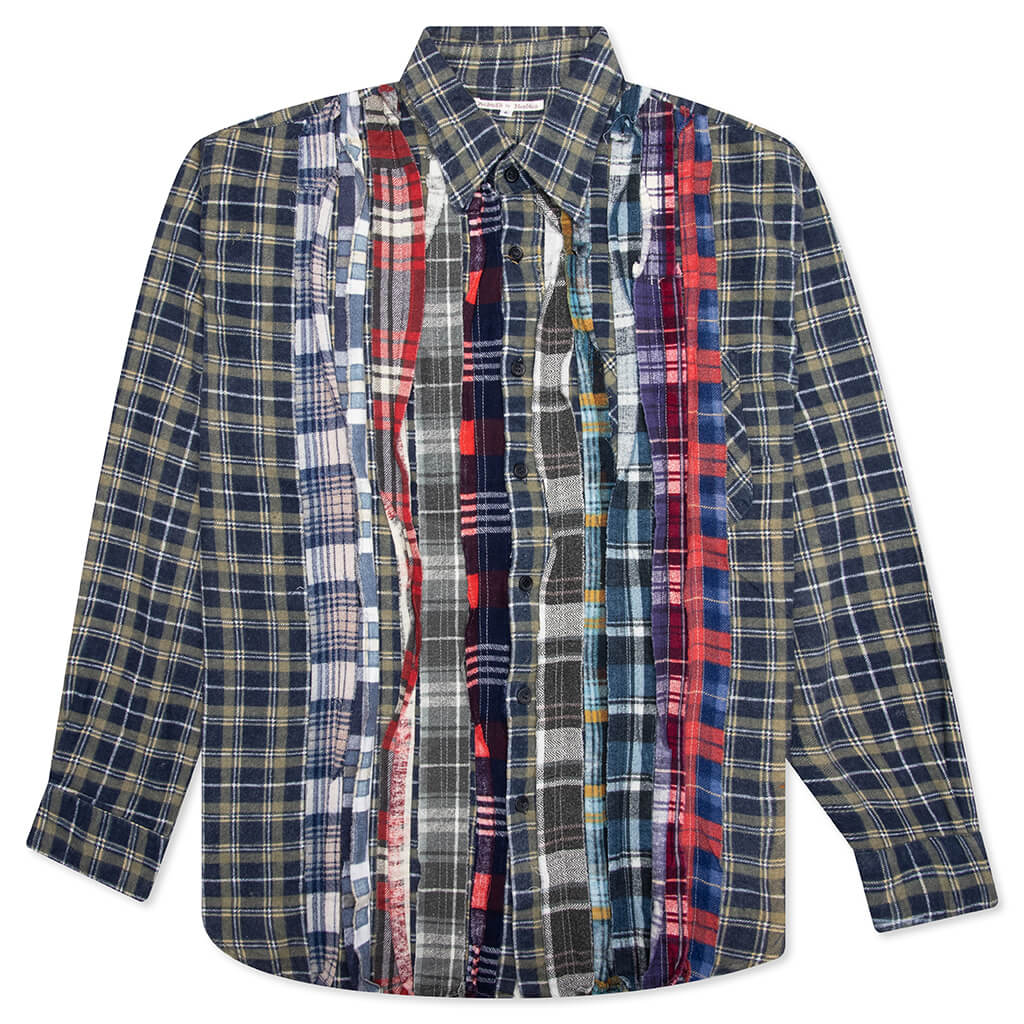 Ribbon Flannel Shirt Assorted