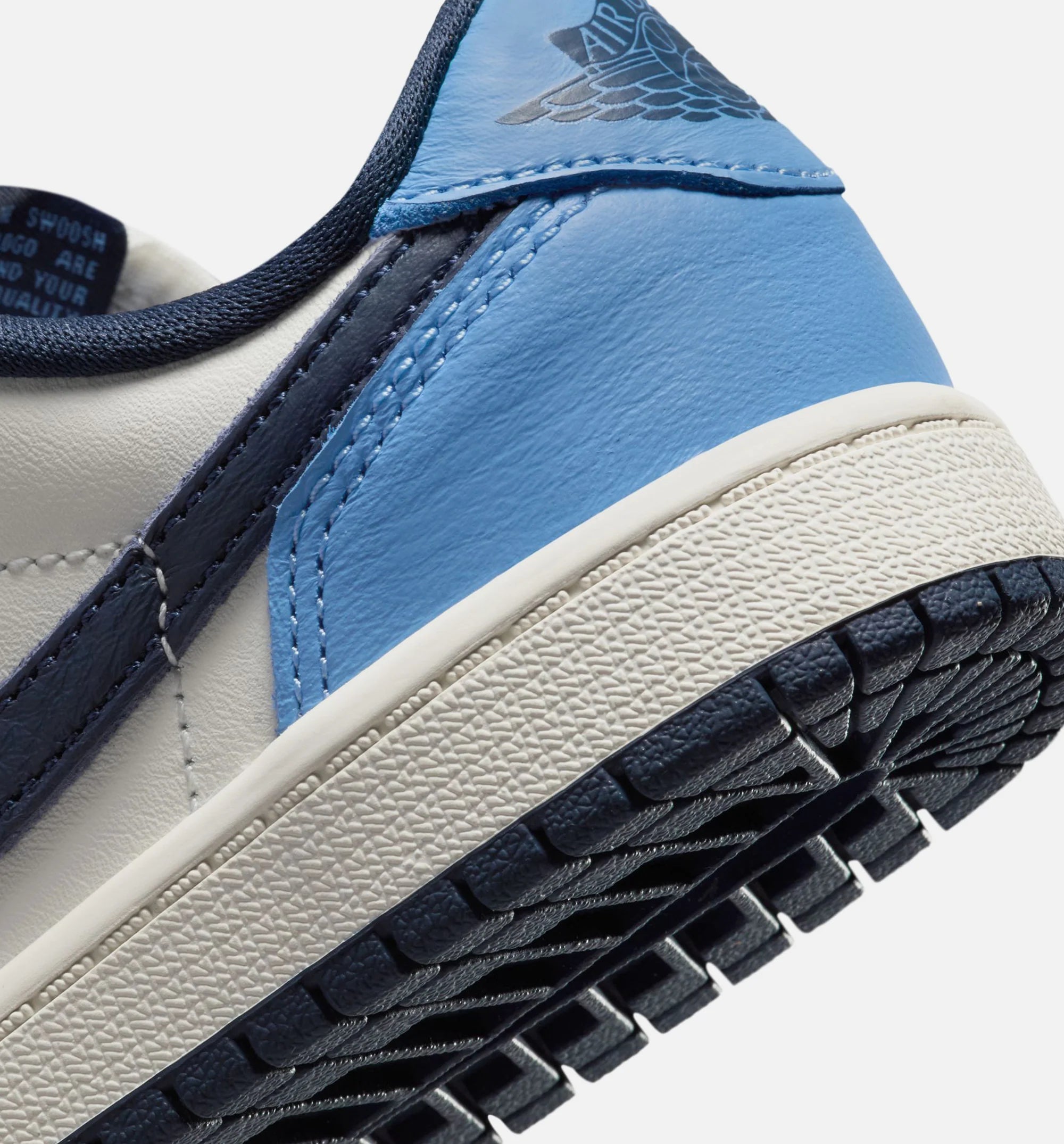 Air Jordan 1 Retro Low OG Obsidian Preschool Lifestyle Shoe Obsidian University Blue Sail