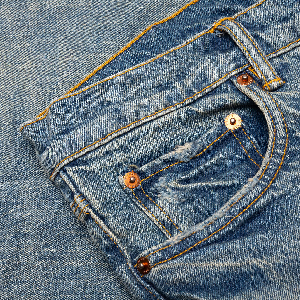 Vintage Indigo Destroy Boot Light Indigo