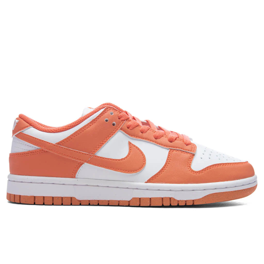 Womens Dunk Low White Light Wild Mango