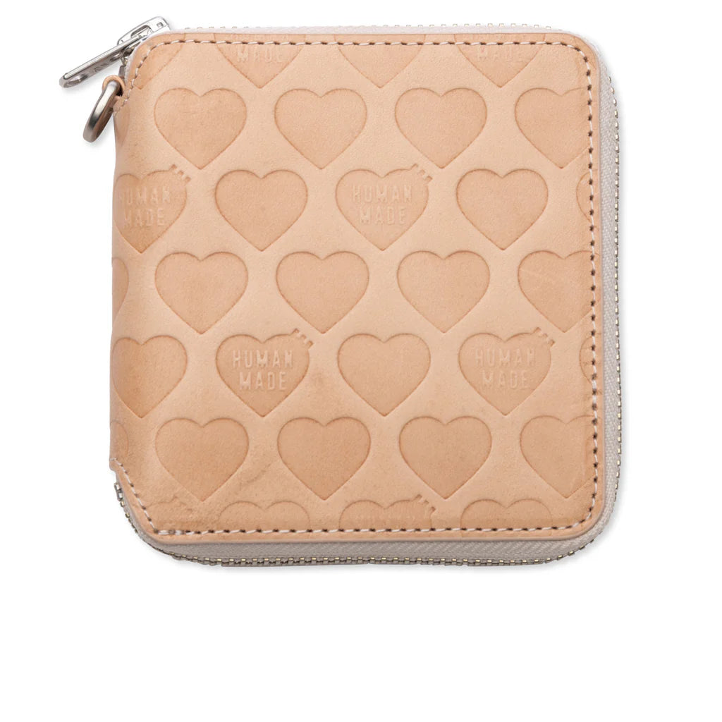Leather Wallet Beige