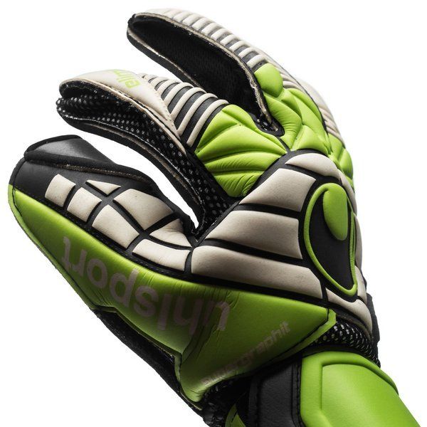 Uhlsport Eliminator Super Goalkeeper Gloves Graphite White Green