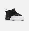 Air Jordan 12 Playoffs Infant Toddler Lifestyle Shoe Black