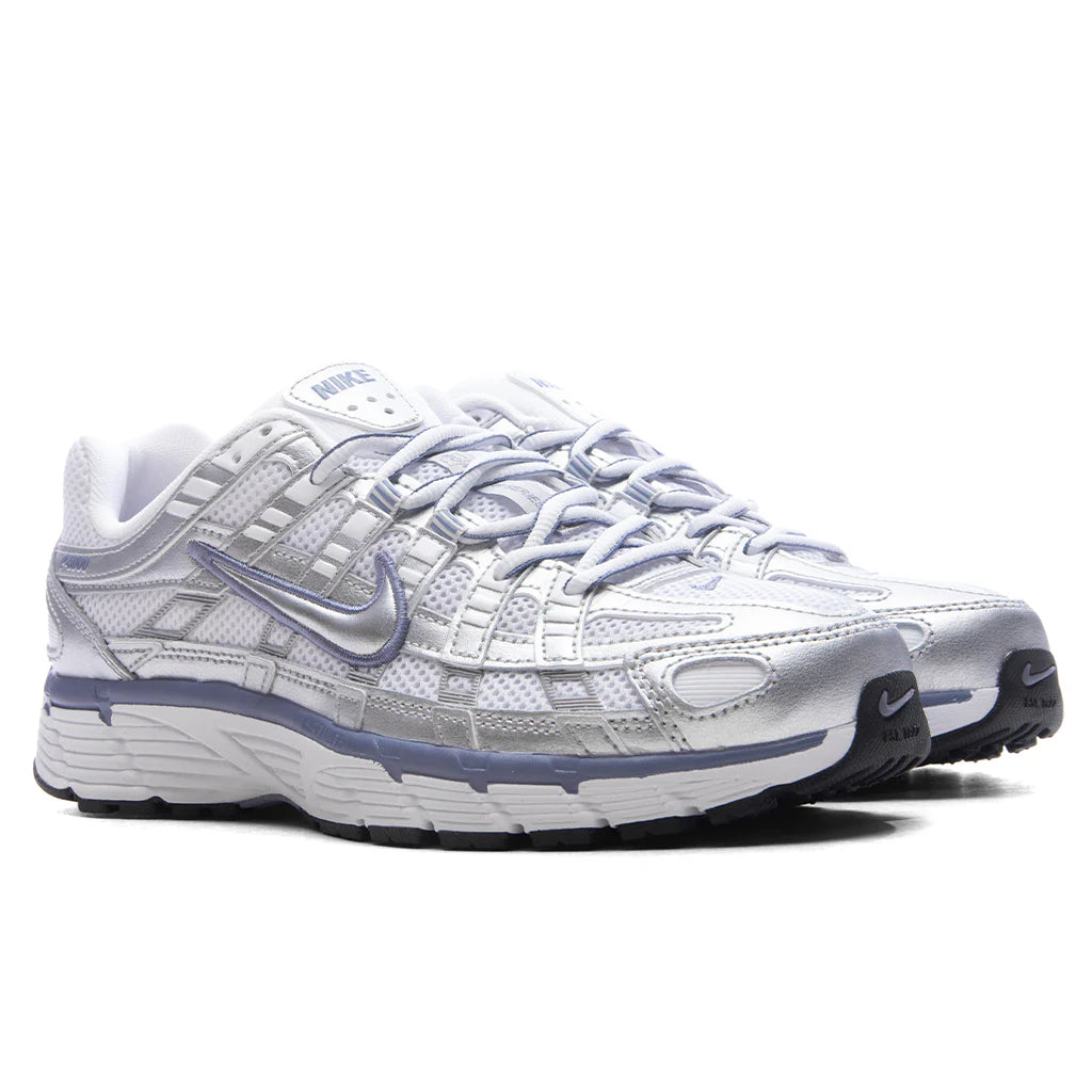 Womens P 6000 Metallic Silver World Indigo White