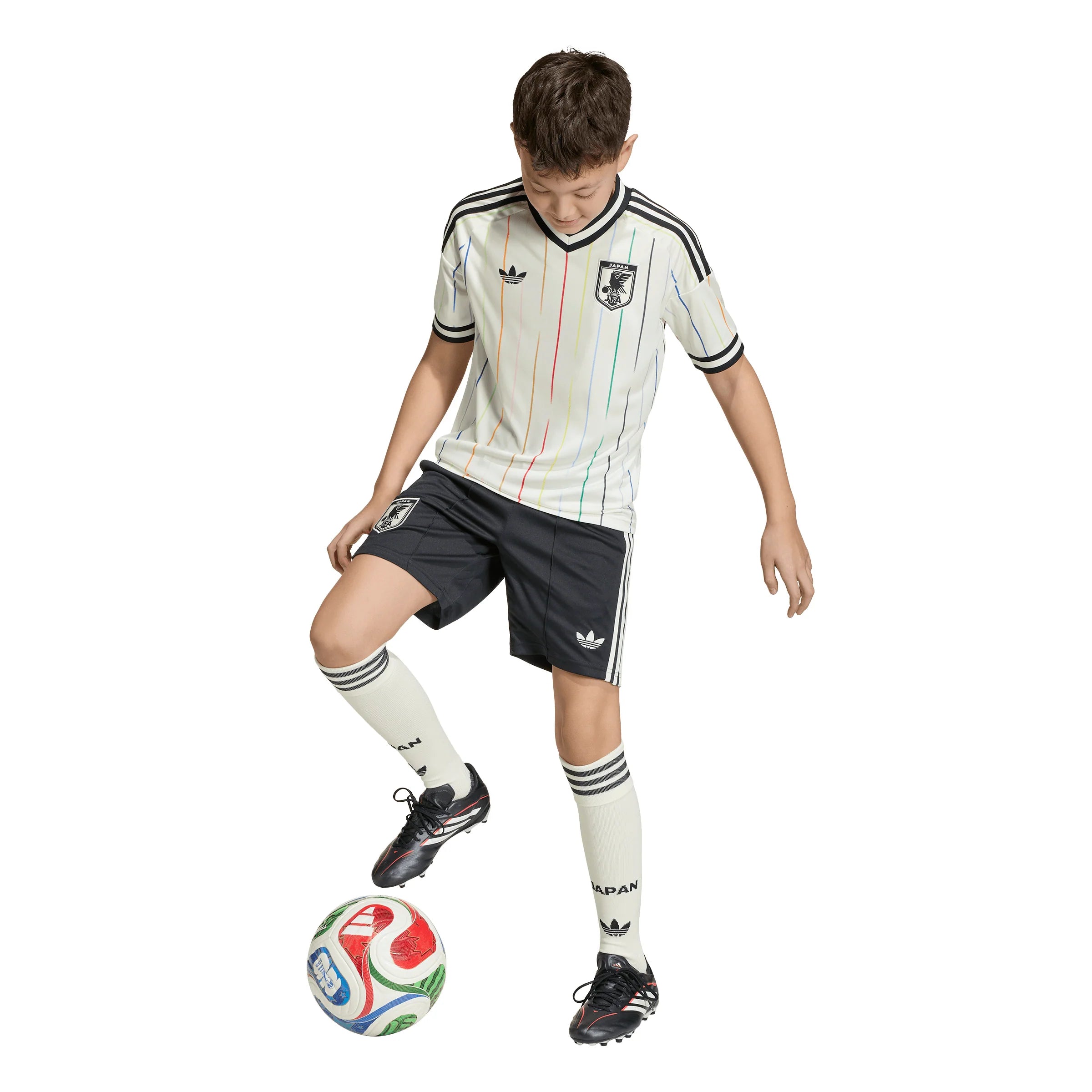adidas Japan Away Youth Soccer Jersey 2026 White Black