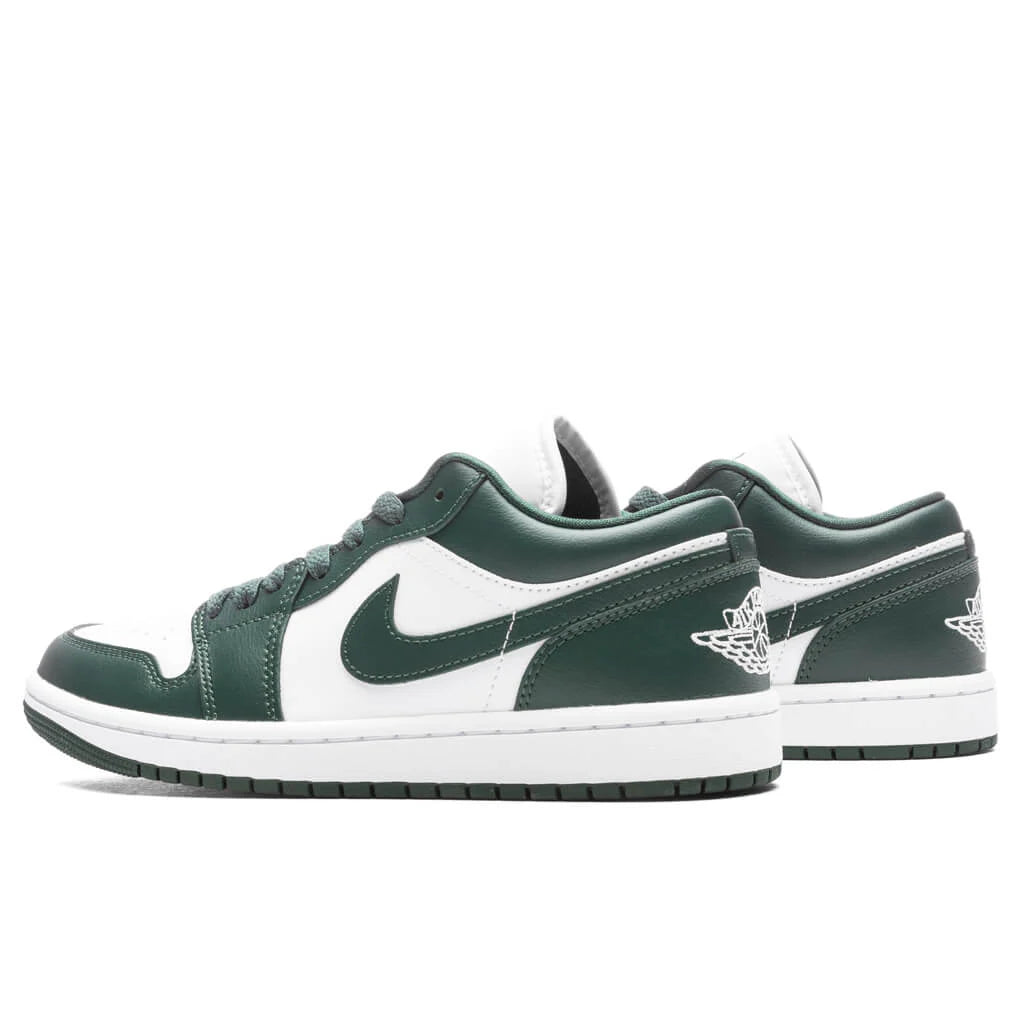 Womens Air Jordan 1 Low White Galactic Jade
