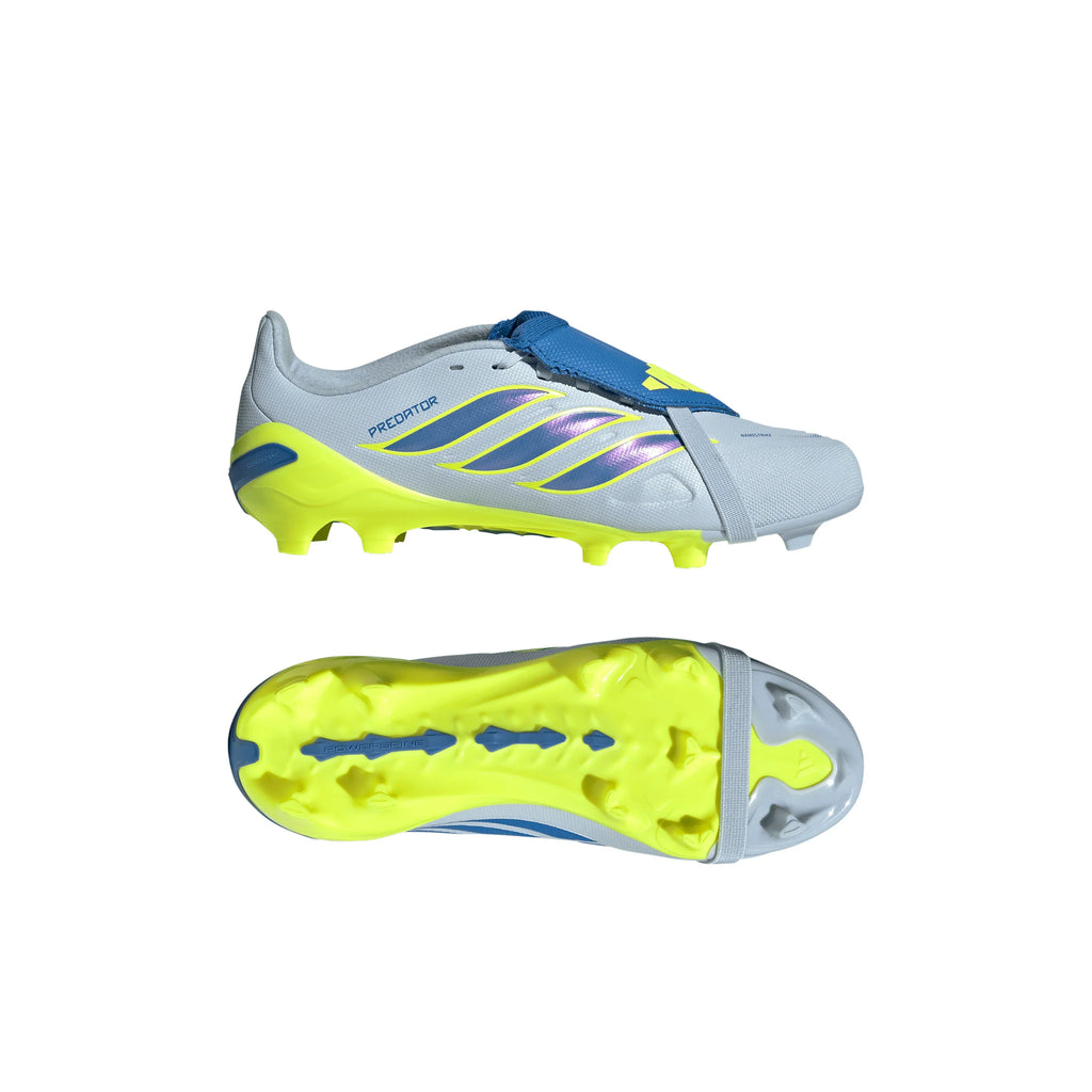 adidas Predator League Fold Over Tongue FG Firm Ground Youth Soccer Cleats Sky Blue Yellow