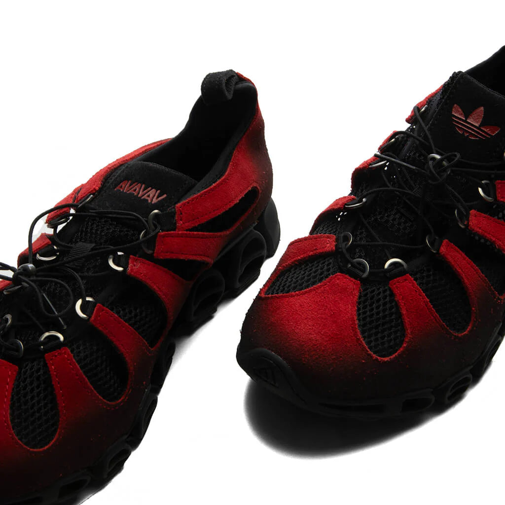 adidas Originals x Avavav Womens Megaride Core Black Power Red Power Red