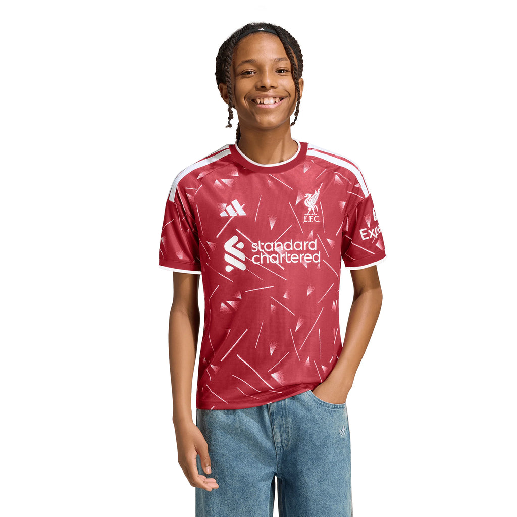 adidas Liverpool FC Home Youth Soccer Jersey 26 27 Red