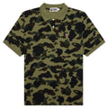 1st Camo One Point Relaxed Fit Polo Green