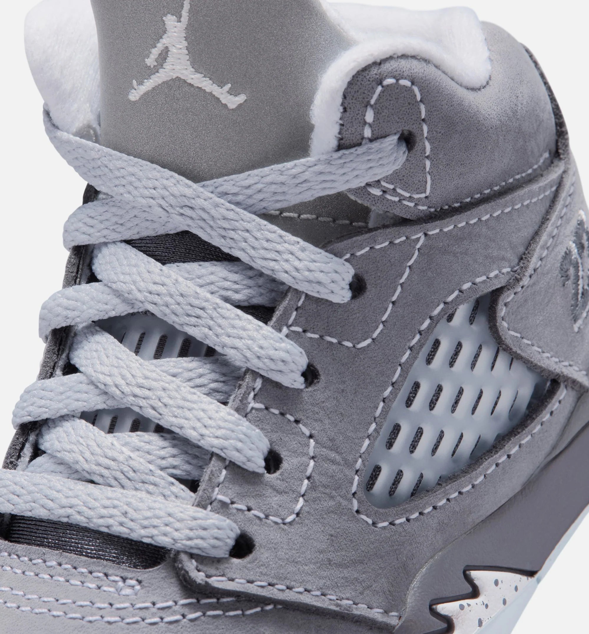 Air Jordan 5 Retro Wolf Grey Infant Toddler Lifestyle Shoe Light Graphite White Wolf Grey