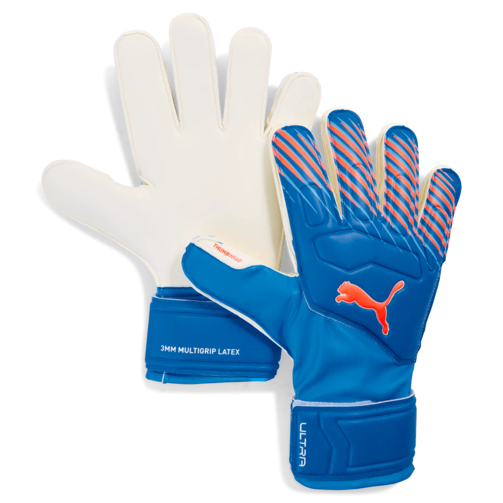 PUMA Ultra Match Protect RC Goalkeeper Gloves Blue Red