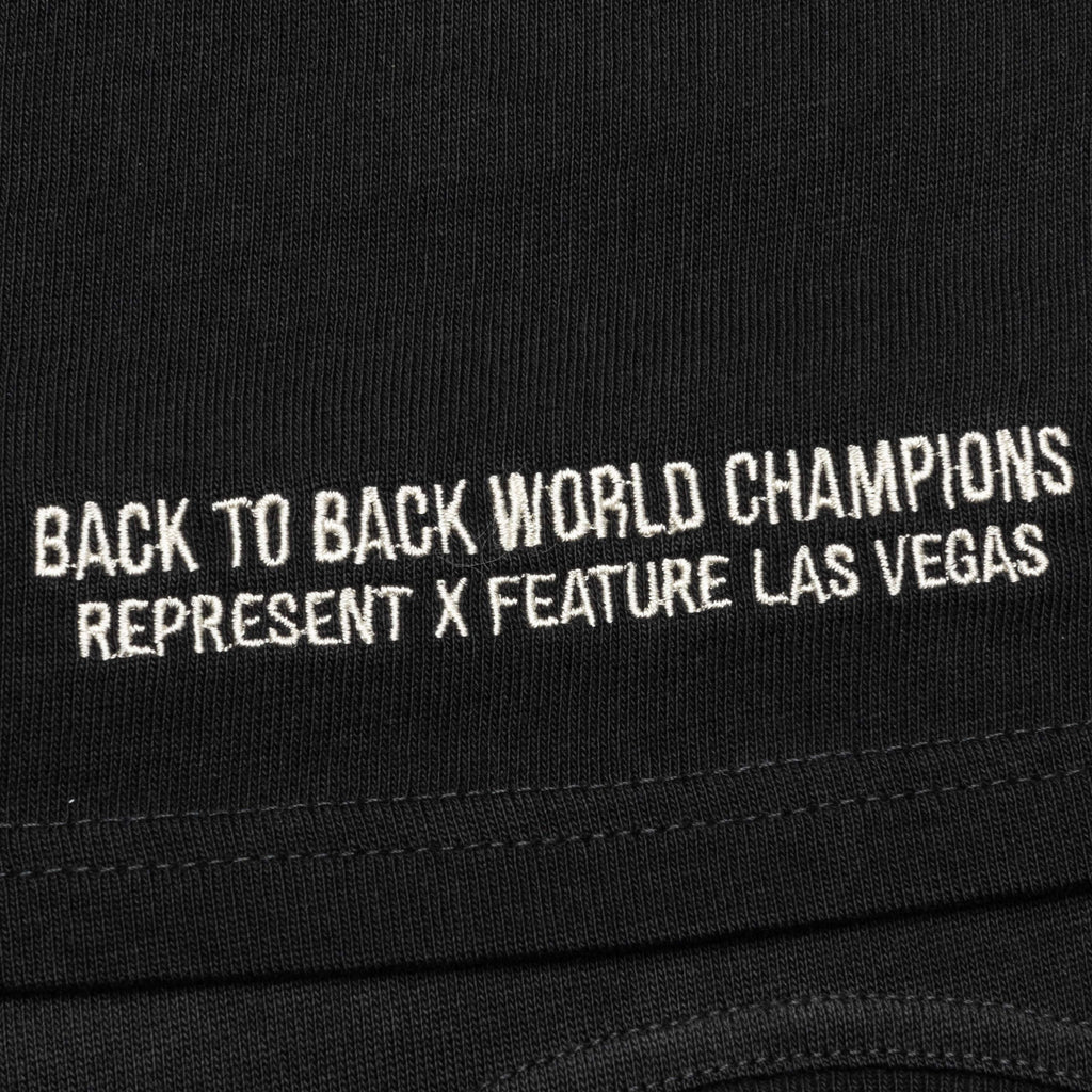 Feature x Represent Champions T Shirt Stained Black