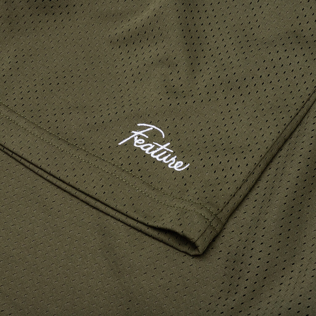 West Mesh Shorts Olive