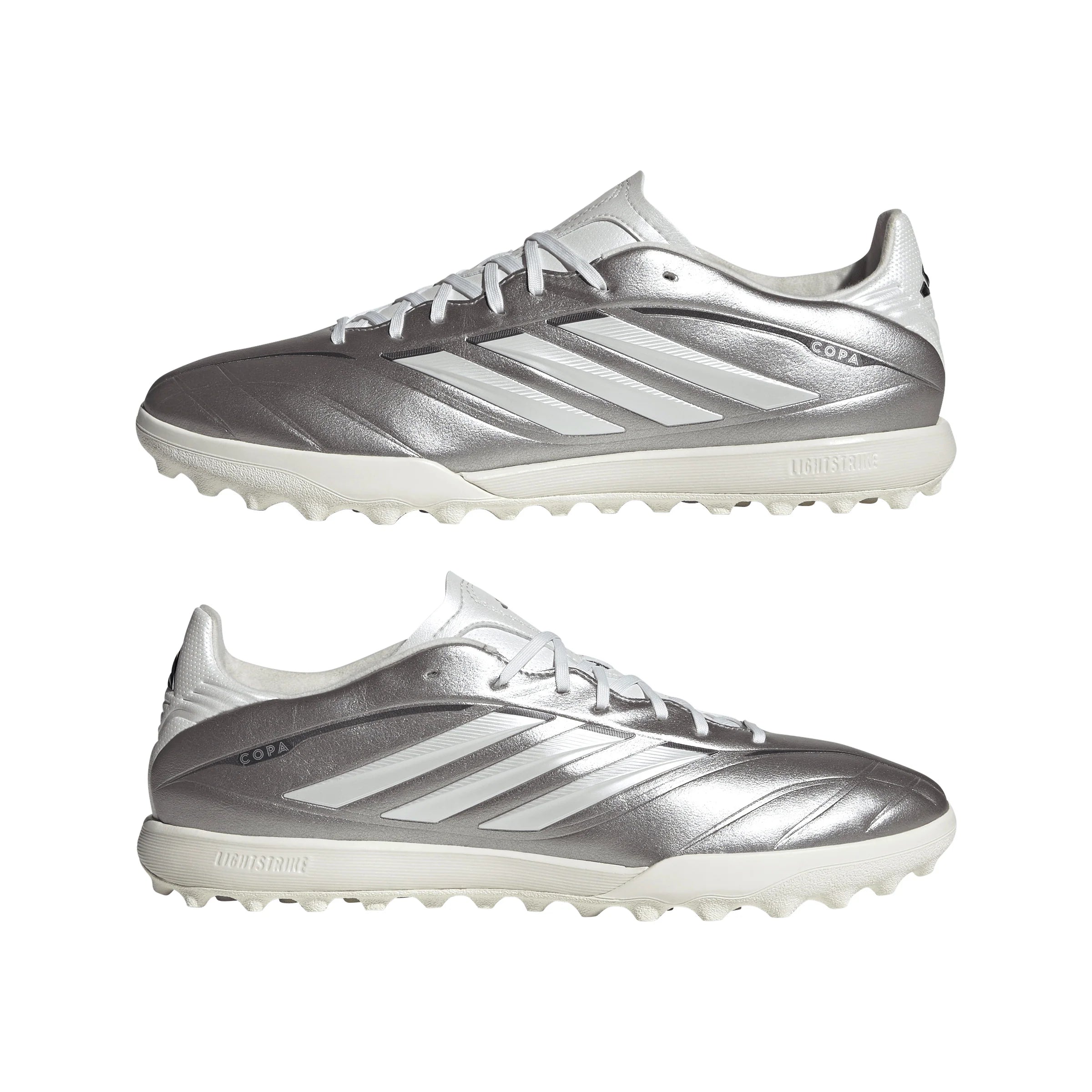 adidas Copa Pure IV League TF Turf Mens Soccer Cleats Metal Silver