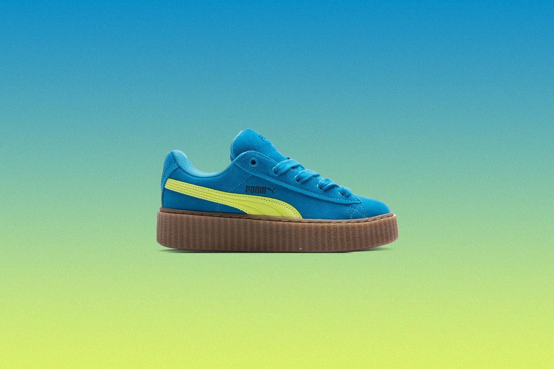 Puma x Fenty Creeper Phatty Juniors Speed Blue Lime Pow Gum