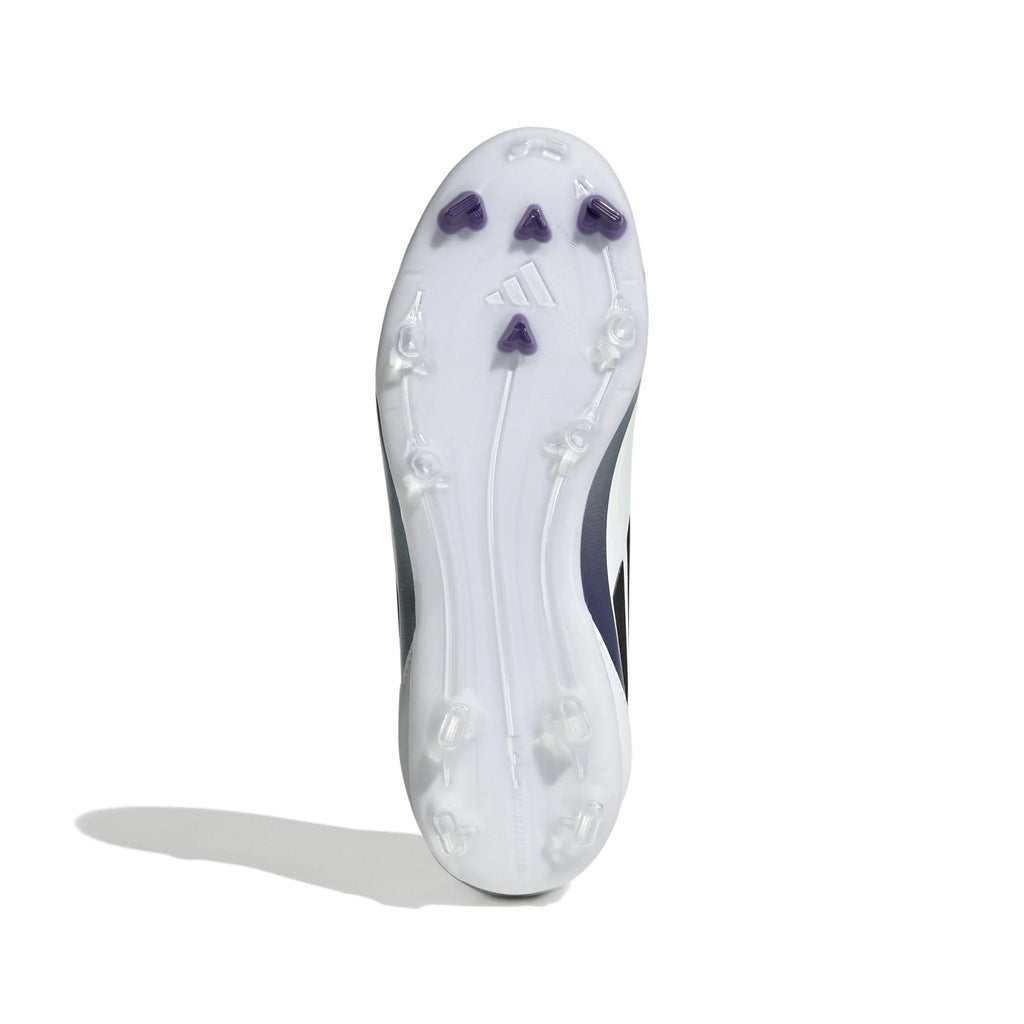adidas Kids F50 League FG MG Messi Multi Ground Soccer Cleats White Black Purple