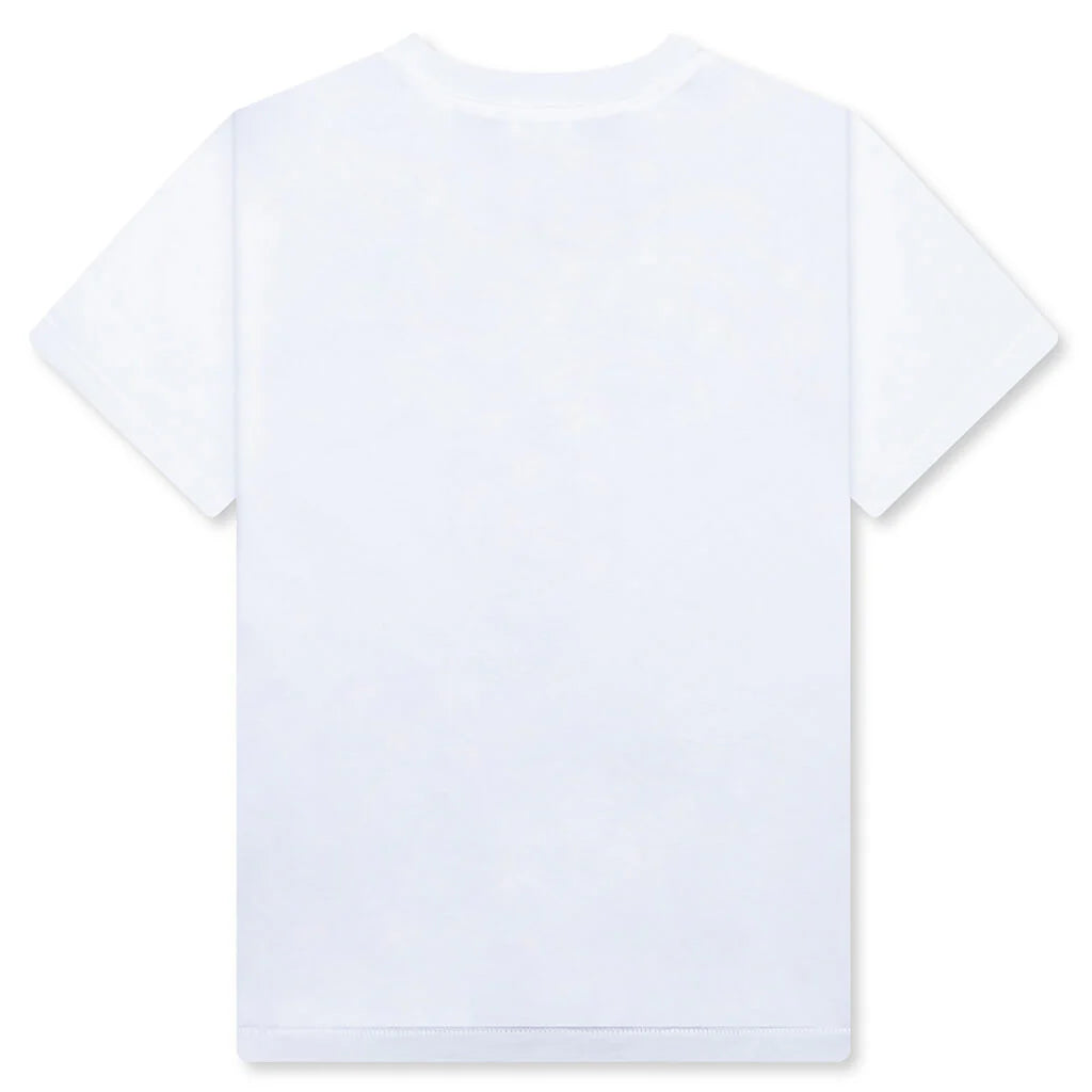 Kids ABC Camo Milo Hoodie Tee White Pink