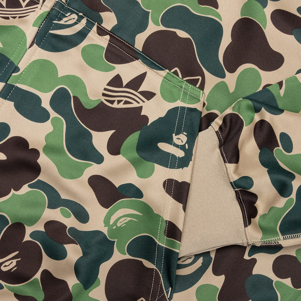 Adidas x BAPE Shark Track Hoodie Crew Green
