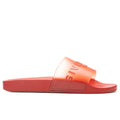 Slide Flat Sandals Dark Orange