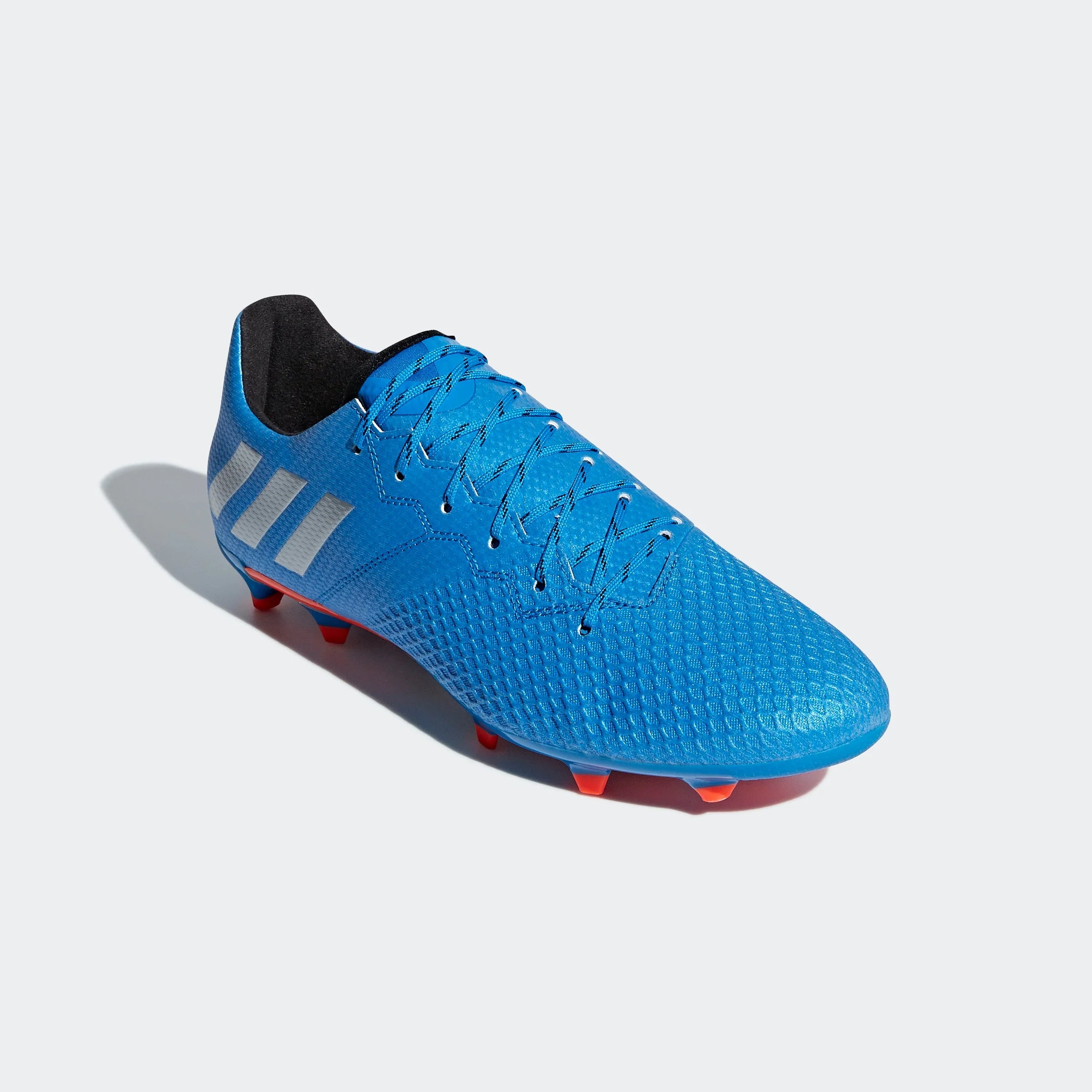 adidas Messi 163 FG Firm Ground Soccer Cleats Shock Blue Matte Silver Black