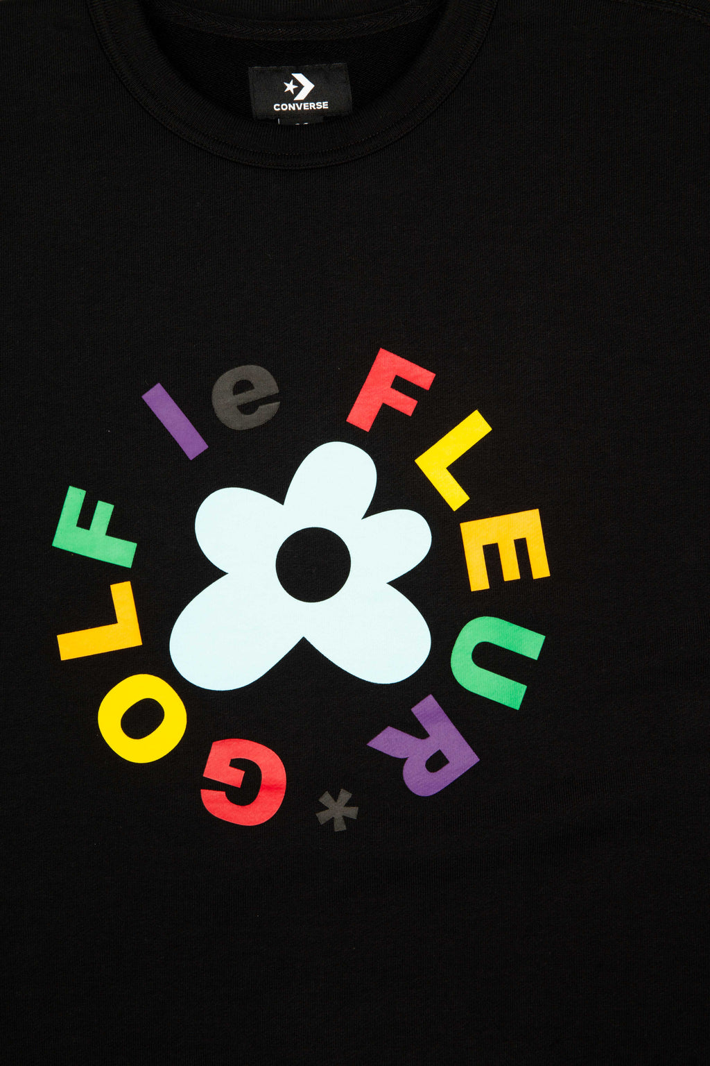 Golf Le Fleur Tyler the Creator X Converse Collection Mens Sweatshirt Black Multi