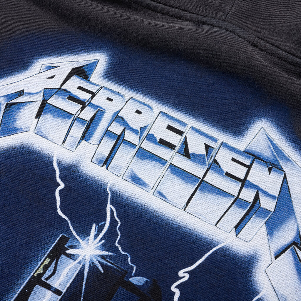 Metallica Ride The Lightning Hoodie Vintage Grey