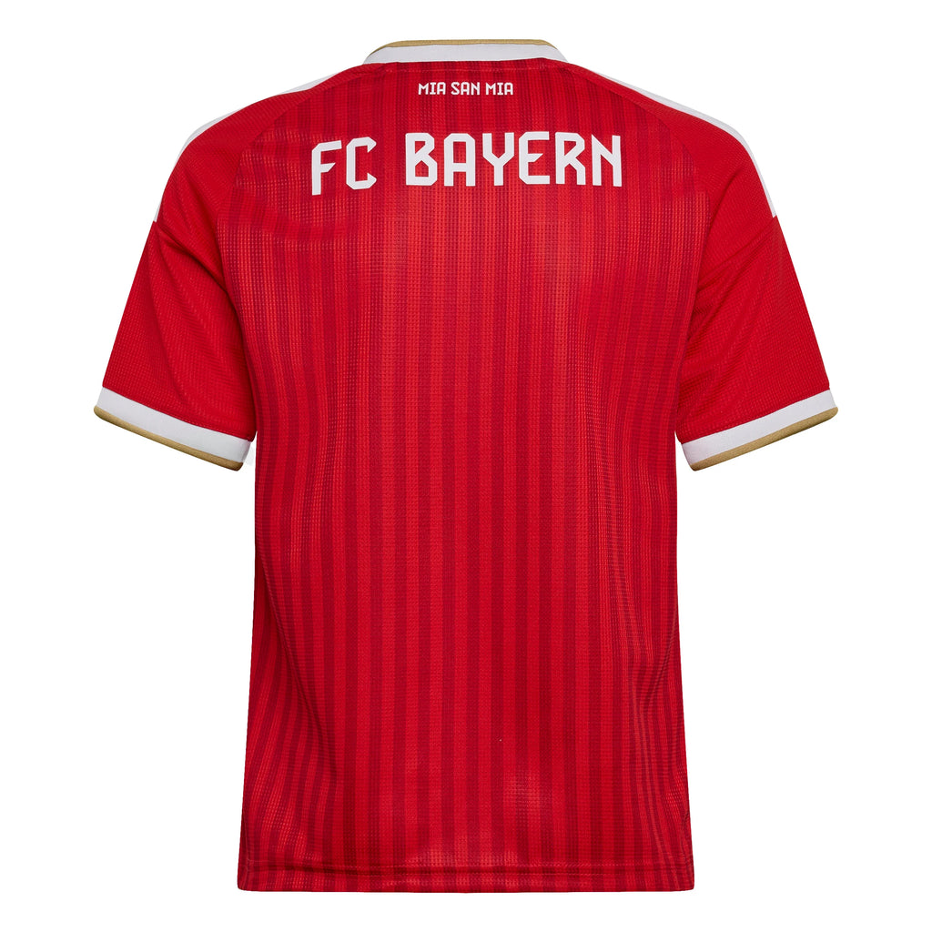 adidas FC Bayern Munich Home Youth Soccer Jersey 26 27 Scarlet White
